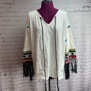 Double D Ranch size XS oversized Memory Blanket fringed top